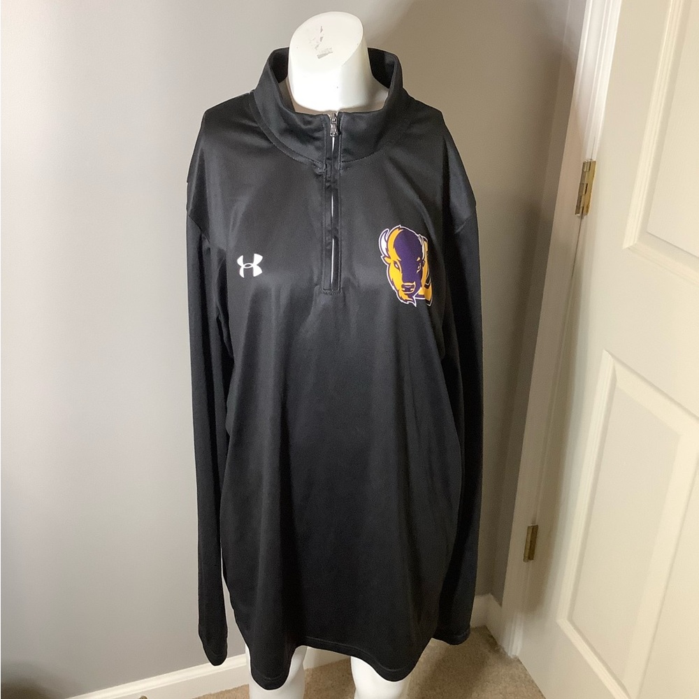 Men’s Large Under Armour Lipscomb University Bisons 1/4 Zip Long Sleeve Shirt